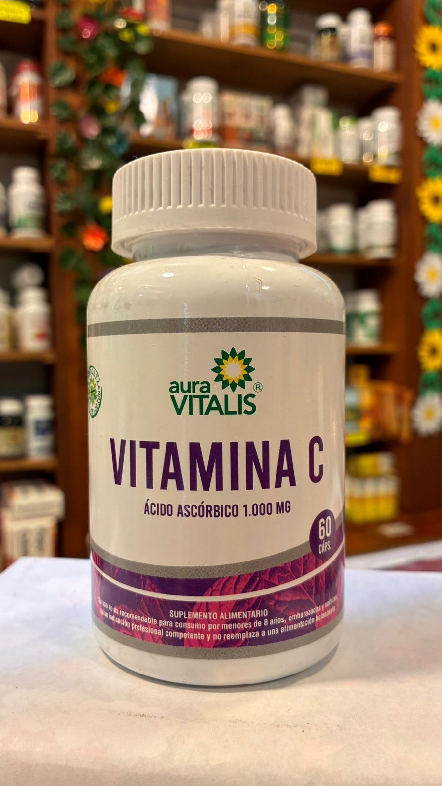 Vitamia C 1000mg Aura vitalis 60 cápsulas