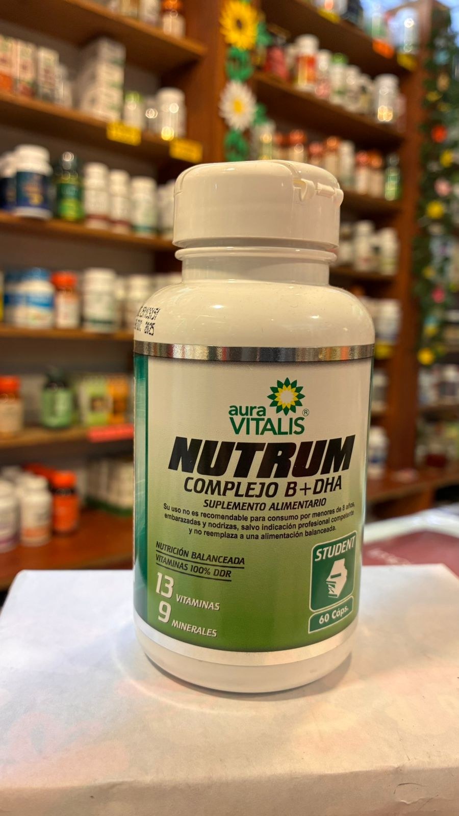 Nutrum Student Complejo B + DHA 550 mg 60 Cápsulas